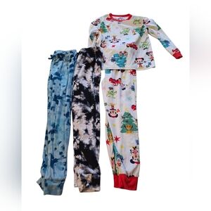 Kids Festive Pajama Set - Multicolor Size 7/8
